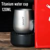 120ml Ultralight Titanium Double Wall Insulated Water Cup Tea Cup Mug for Outdoor Camping Hiking Backpacking Home Office-WAYBIKER