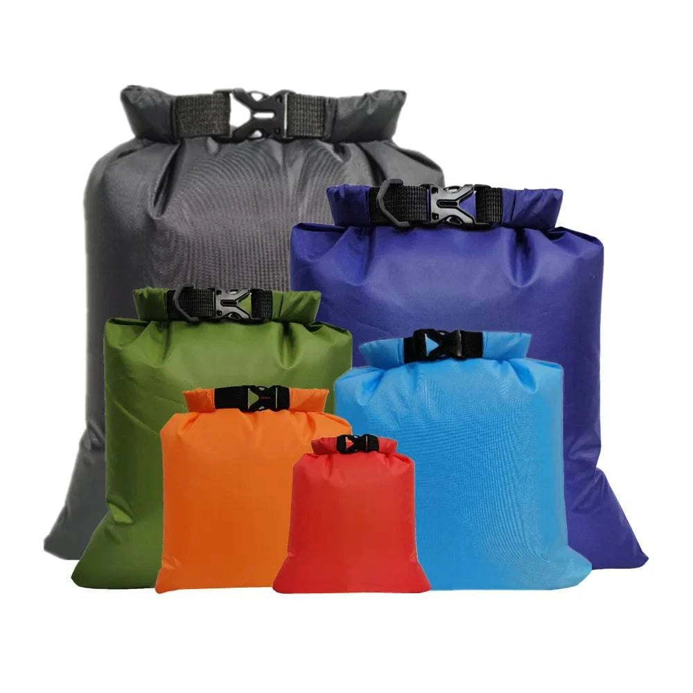 6PCS Outdoor Waterproof Bag Dry Pack Sack Sports Bag for Drifting Boating Floating Kayaking Beach Camping Surfing Swimming Bags-WAYBIKER