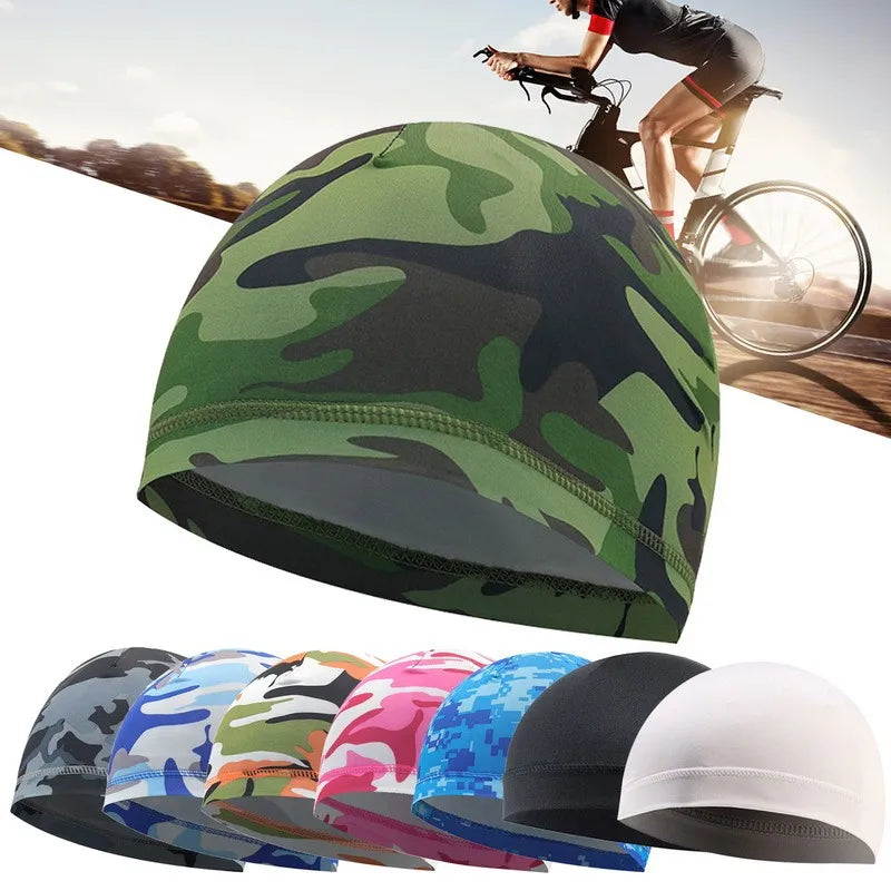 Summer Cycling Beanie Men Cap Women Hat Motorbike Camouflage Quick-Dry Elastic Bicycle Anti-UV Fishing Breathable Run Sports Cap