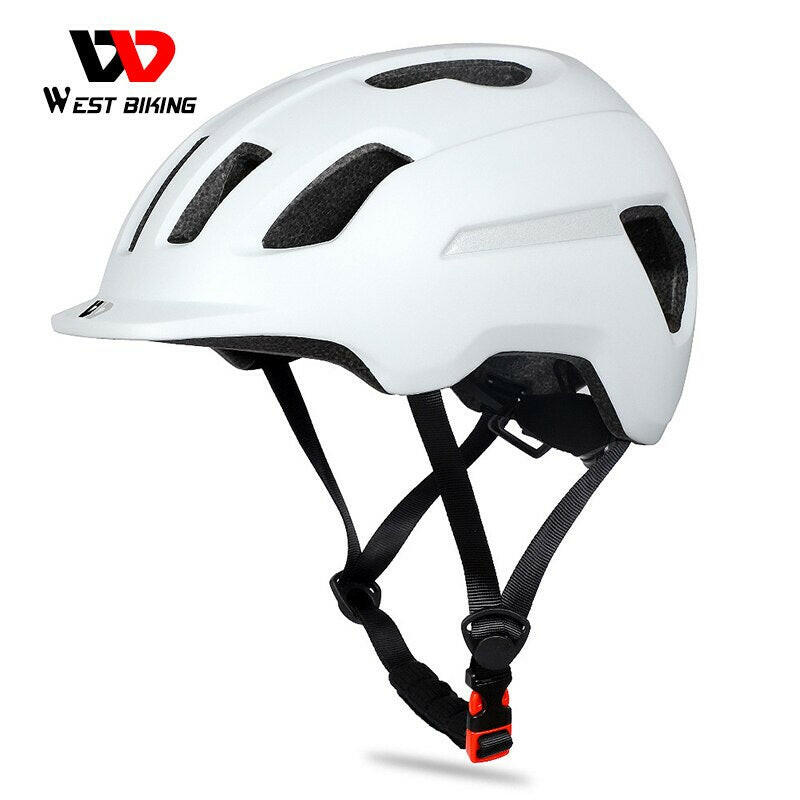 WEST BIKING Ultralight Bicycle Helmet Adjustable Electric Bike Safety Cap MTB Mountain Road Motorcycle Men Women Cycling Helmet-WAYBIKER