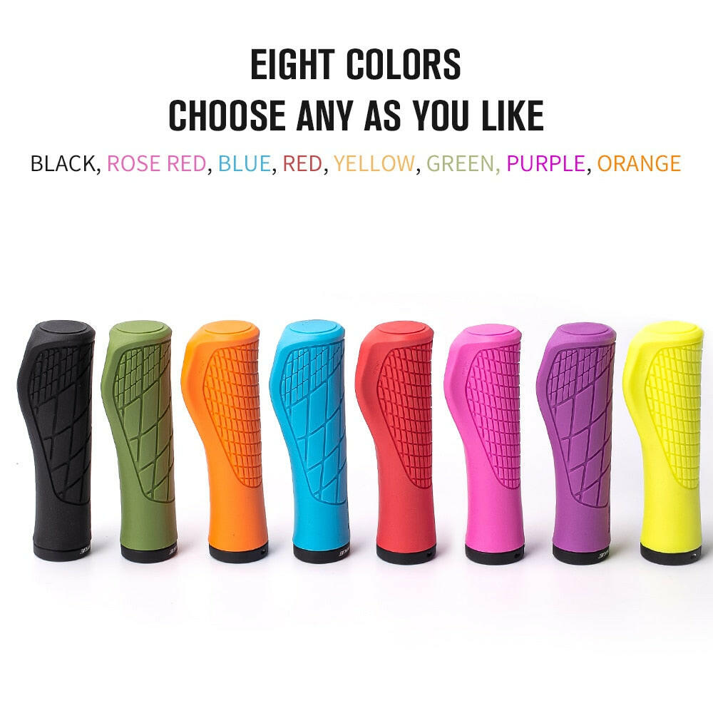 TANKE Bike Silicone handle cover 1Pair MTB Mountain road Bicycle Handlebar Grip Cover Anti-slip Strong Support Single locking ha-WAYBIKER