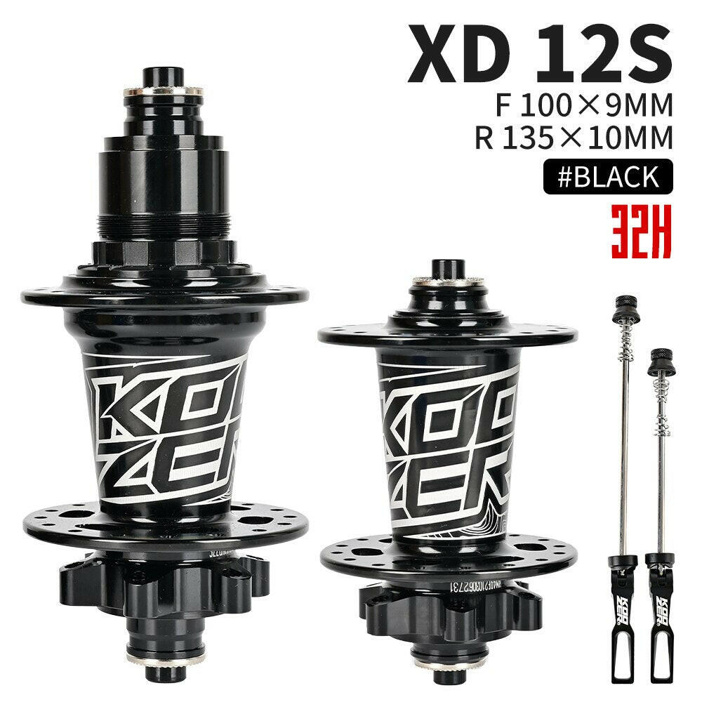Koozer bicycle Hub 28 32 36Holes XM490 XX1 XD Cassette Body Hubs Sealed 4 Bearing Mountain Bike Rear Hub 10*135mm QR 12*142mm-WAYBIKER