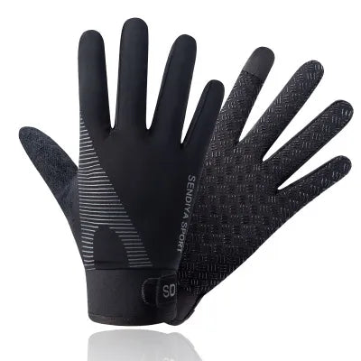Thin Gloves Ice Silk Summer Sun Protection Breathable Exercise Cycling Women Driving Fishing Non-Slip Touch Screen Men Gloves-WAYBIKER
