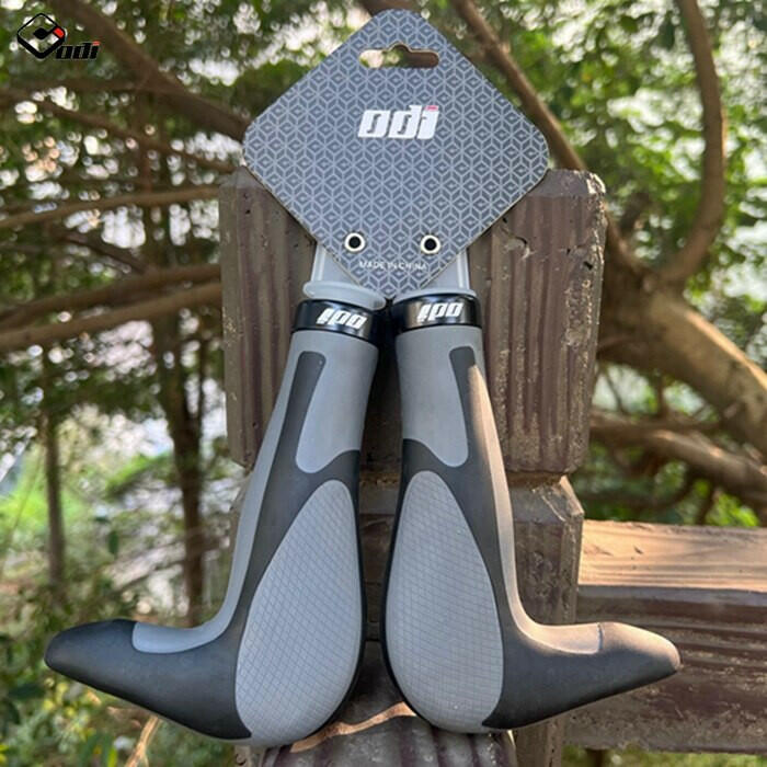Odi Bicycle Silicone Handlebar Grips Integrally-formed Horn Handlebar Cycling Hand Rest Mountain Folding Bike Lock Ring Cover-WAYBIKER
