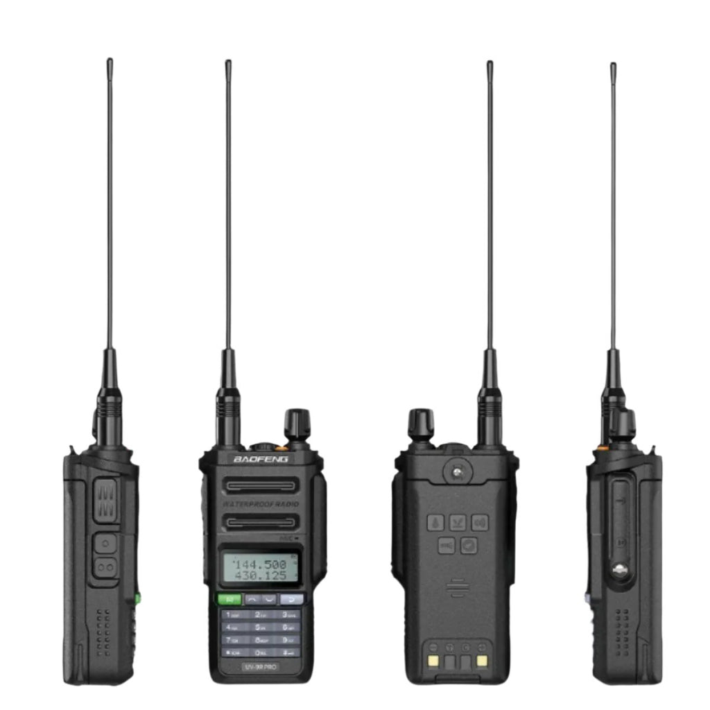 2023 Baofeng UV-9R Pro V1 V2 Waterproof IP68 16KM Walkie Talkie Type-C Charger UHF VHF Long Range UV-5R Upgrade Ham CB Radio-WAYBIKER