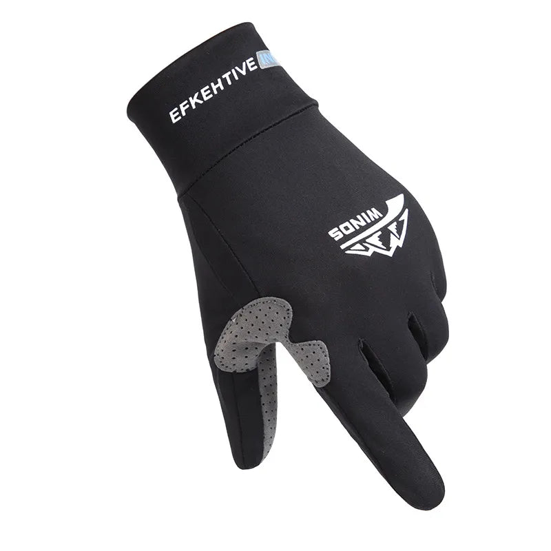 Outdoor Sports Cycling Gloves Man Summer Touchscreen Fishing Thin Ice Silk Breathable Running Fitness Driving Female Non-Slip-WAYBIKER