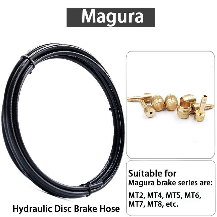 BH59 BH90 Sram Magura Bike Brake Hose MTB Hydraulic Disc Brake Tube 2.5M Connector Insert Olive Set for mt200 m315 m395 m6000-WAYBIKER