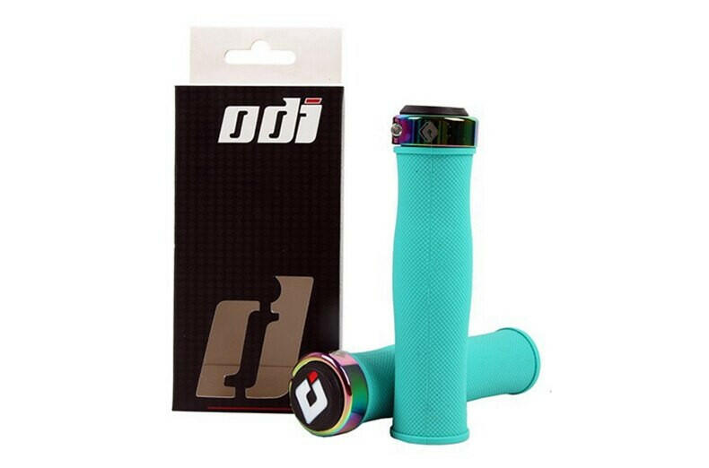 ODI Grips Soft Silicone Bicycle Handlebar Grips 22.2mm Anti-slip Mountain Bike Handle with Lock Ring for MTB BMX Folding Bike-WAYBIKER