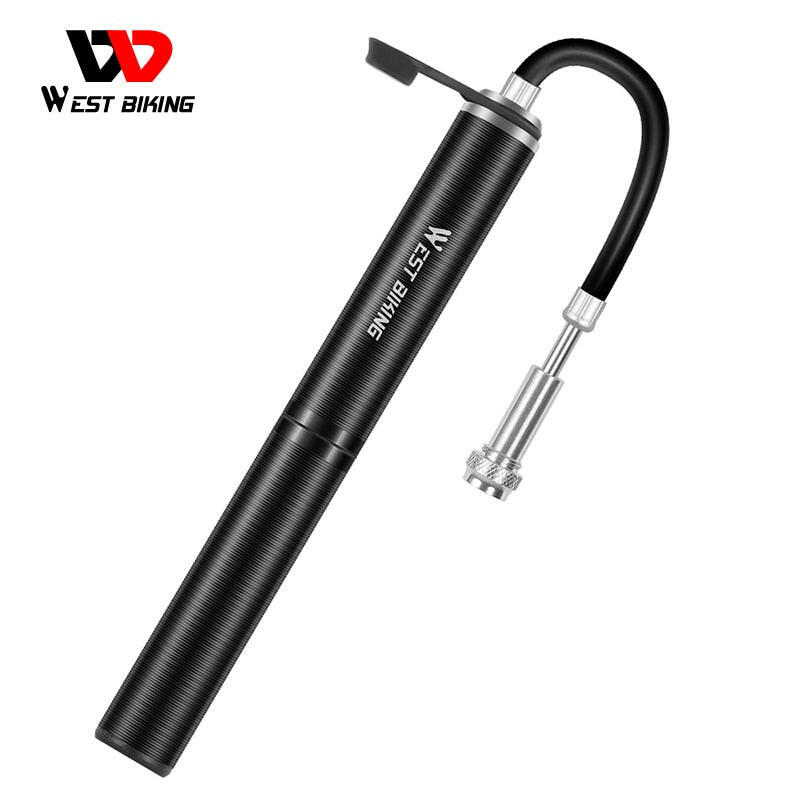 Bicycle Pump 160Psi Mini Portable Light Aluminum Alloy Bike Pump Air Pump Cycling Tire Inflator Schrader Presta Valve-WAYBIKER