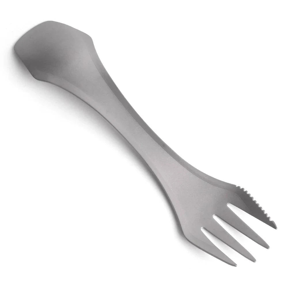 Ultralight 2-IN-1 Titanium Spoon Fork Spork Picnic Camping Outdoor Titanium Tableware Travel Picnic Spoon Titanium Fork Spork-WAYBIKER