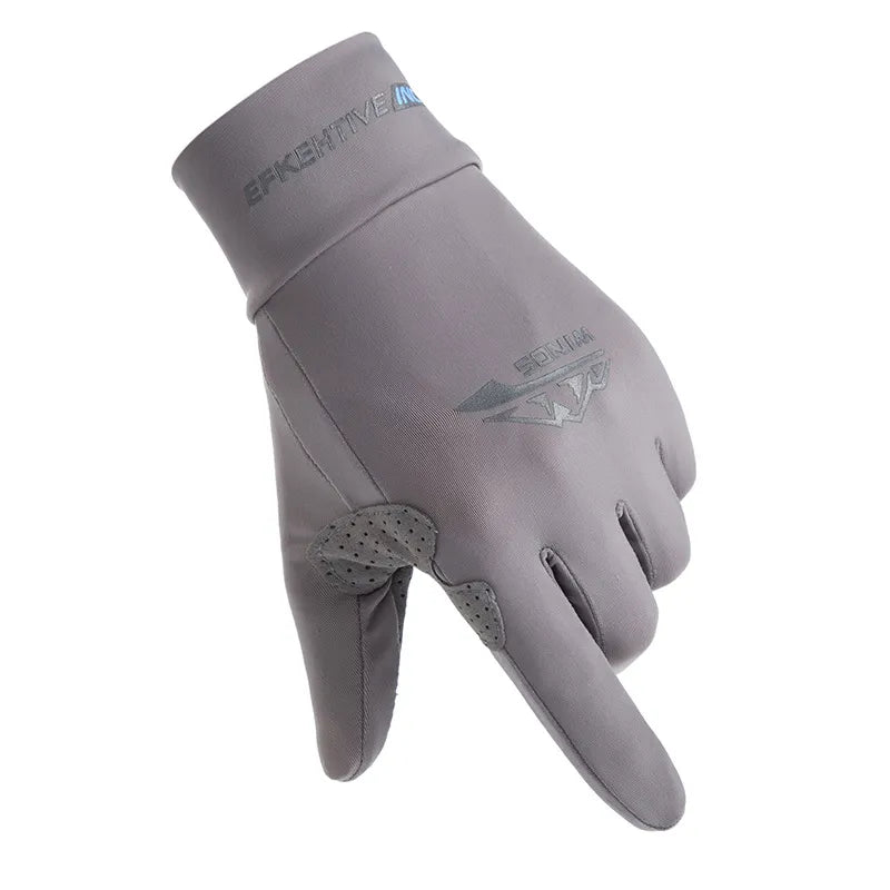 Outdoor Sports Cycling Gloves Man Summer Touchscreen Fishing Thin Ice Silk Breathable Running Fitness Driving Female Non-Slip-WAYBIKER