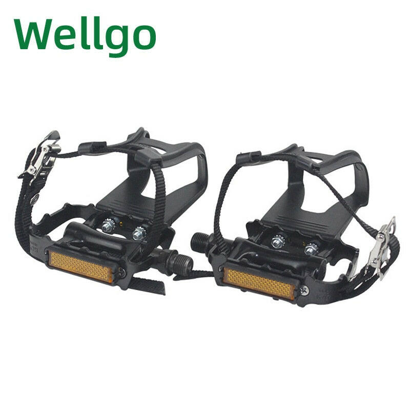 Wellgo M248 Bicycle Non-slip Pedal MTB Road Bike Pedals Aluminum Alloy Bearing Pedal With Dog's Mouth Mountain Bicycle Parts