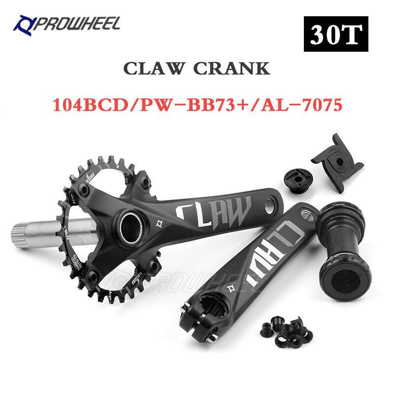PROWHEEL 104BCD 175mm 170mm Cranks 30/32/34/36/38/40/42/44/46/48/50/52T Sprocket Bottom Bracket Mountain Bicycle Crankset-WAYBIKER