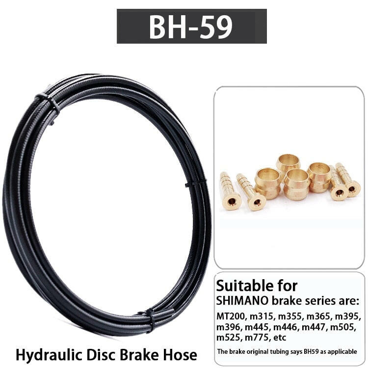 BH59 BH90 Sram Magura Bike Brake Hose MTB Hydraulic Disc Brake Tube 2.5M Connector Insert Olive Set for mt200 m315 m395 m6000-WAYBIKER
