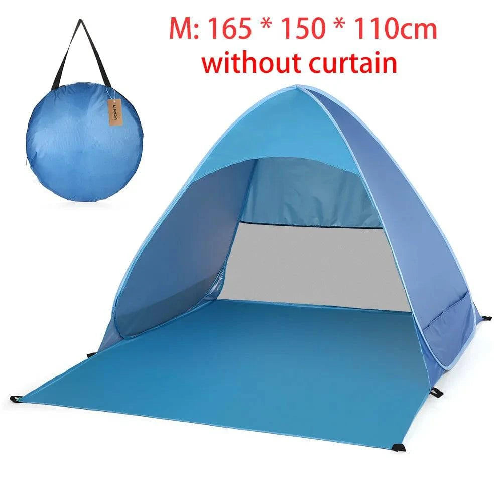 Automatic Camping Tent Ship From RU Beach Tent 2 Persons Tent Instant Pop Up Open Anti UV Awning Tents Outdoor Sunshelter-WAYBIKER