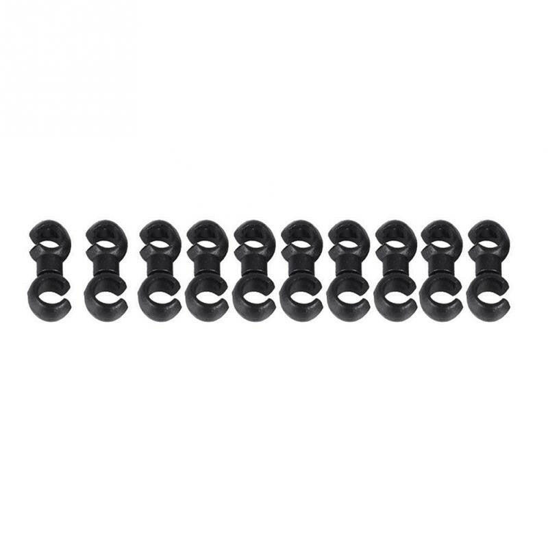 10Pcs/Set S Buckle Bike Brake Derailleur Shift Clips Buckle Cable Line Tube Rotatable MTB Brake Line Clip Ring Clasp-WAYBIKER