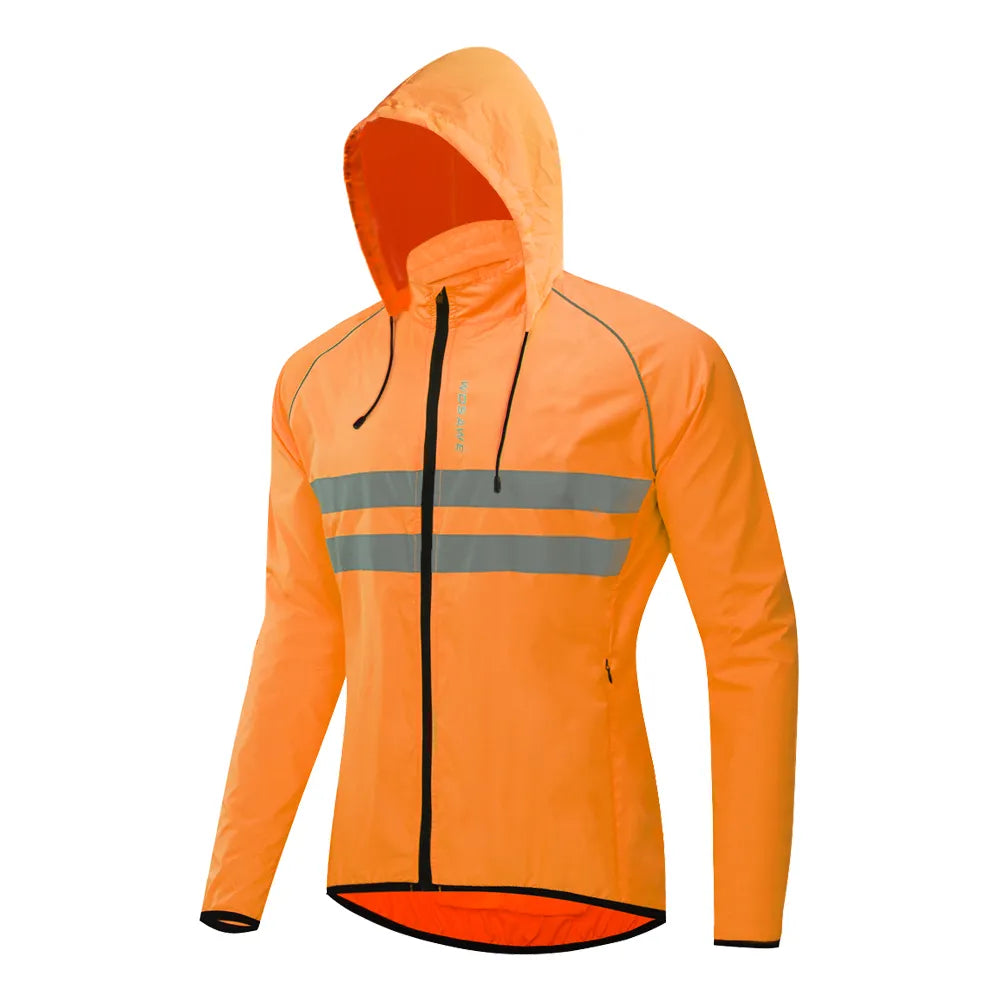 WOSAWE Men's Cycling Jacket High Visibility MultiFunction Jersey Road MTB Bike Bicycle Windbreaker Windproof Quick Dry Jacket-WAYBIKER