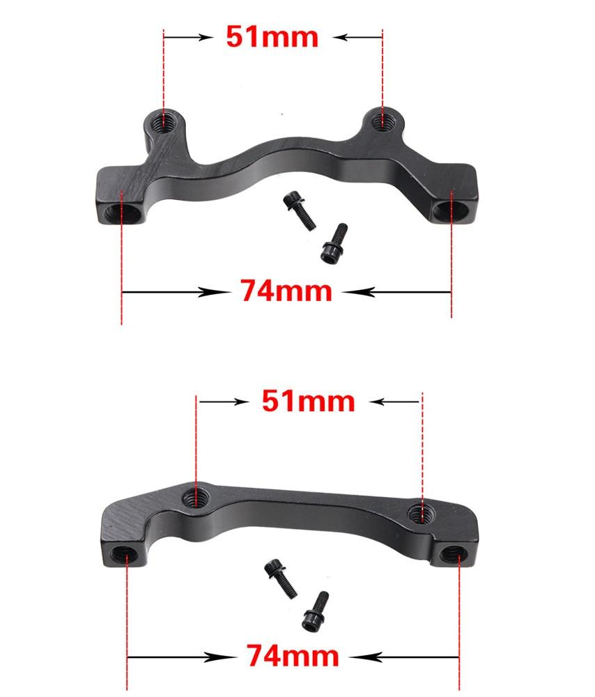 1pcs MTB bike disc brake converter Ultralight Bracket IS PM AB to PM A Disc Brake Mount Adapter for 140 160 180 203mm rotor-WAYBIKER
