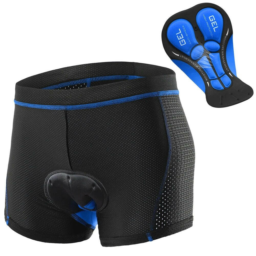 Lixada Cycling Shorts Men's Underpants Mountain Bike Shorts 3D Shockproof Bicycle Padded Underwear Downhill Shorts-WAYBIKER