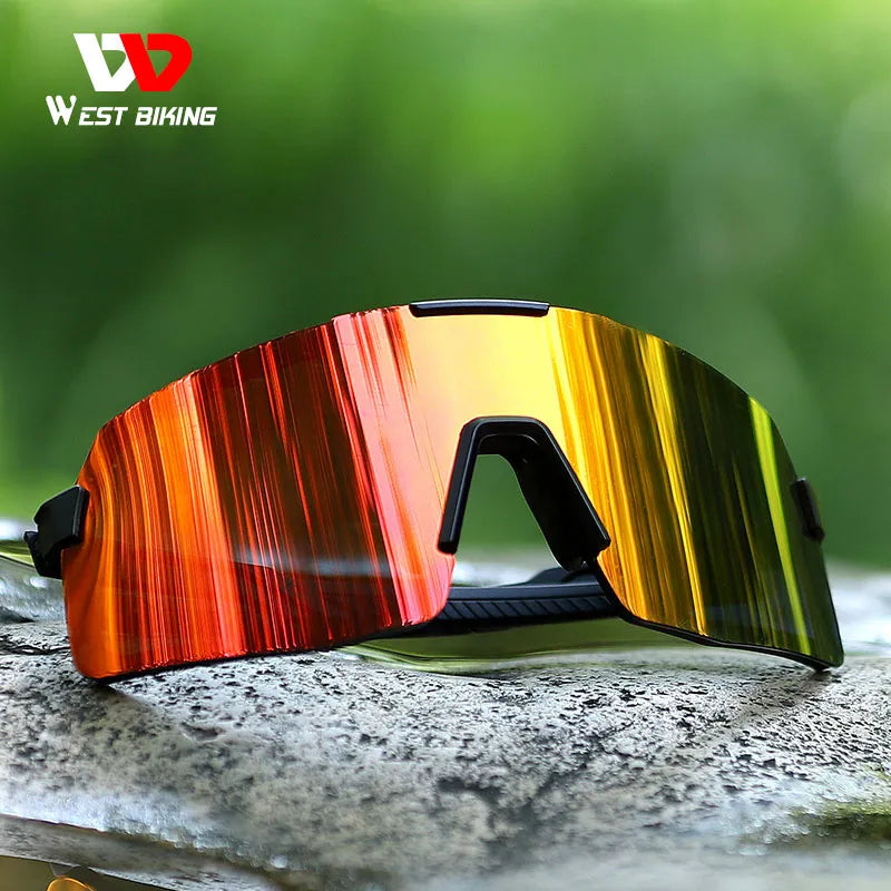 WEST BIKING Professional Polarized Cycling Glasses MTB Road Bike Eyewear Sport UV400 Sunglasses Motorcycle Bicycle Goggles-WAYBIKER