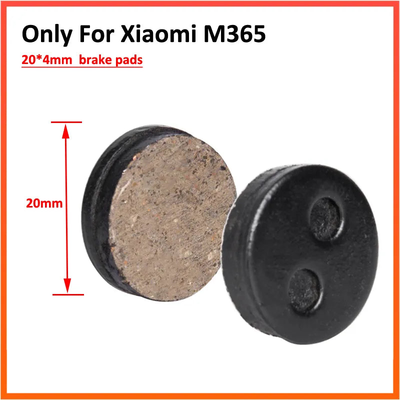 2pcs Brake Pads for Xiaomi M365 Mijia Electric Scooter Skateboard Rear Wheel Caliper Friction Plates Accessories-WAYBIKER
