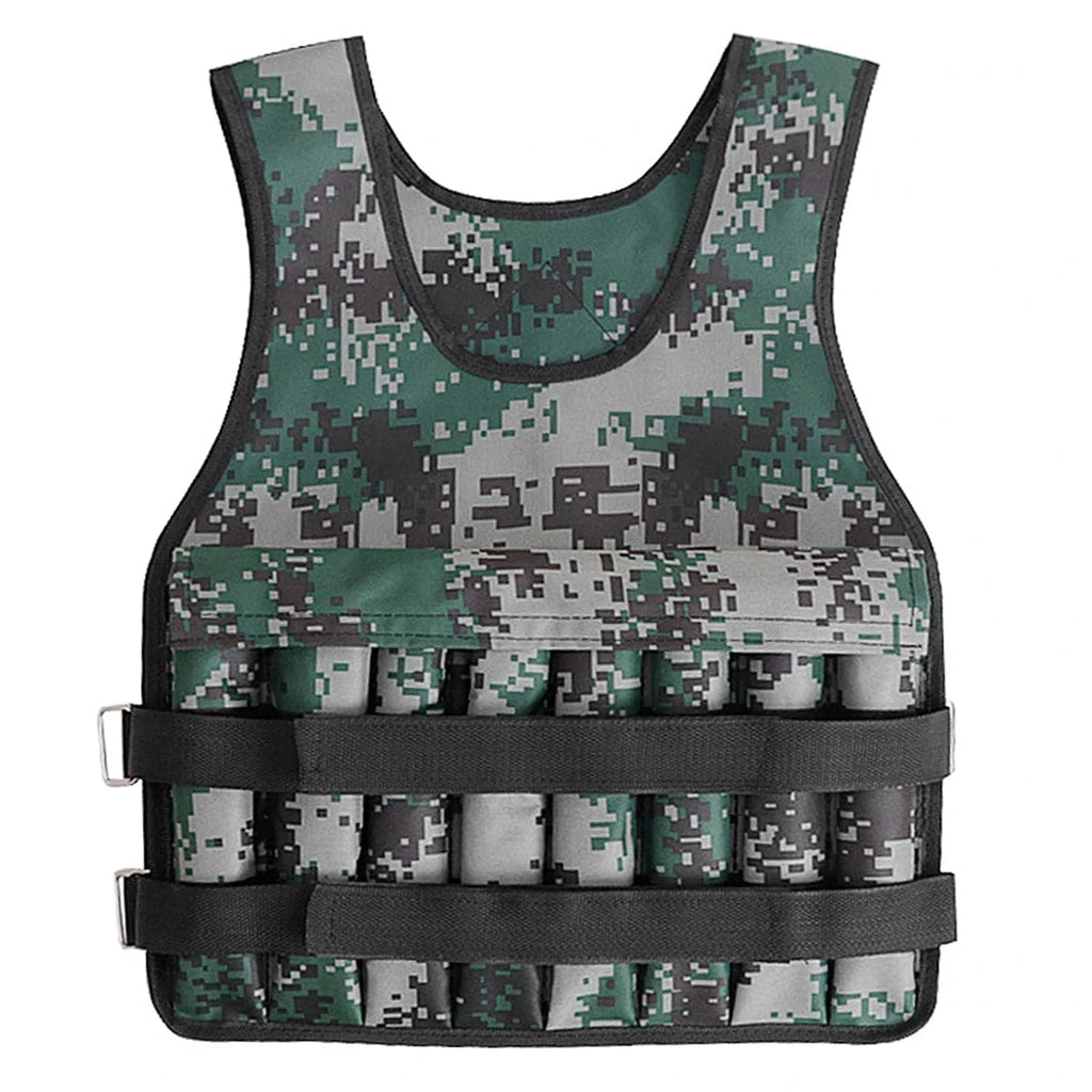 SUTEN 20kg/50kg Loading Weighted Vest For Boxing Training Workout Fitness Equipment Adjustable Waistcoat Jacket Sand Clothing-WAYBIKER
