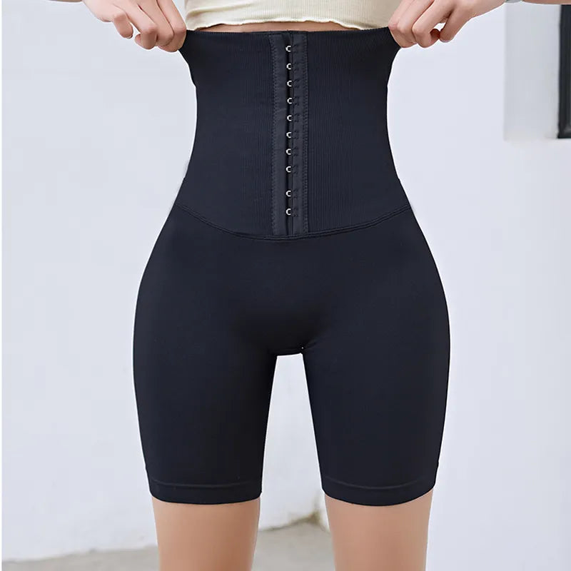 CHRLEISURE Slim Sports Shorts Women High Waist Yoga Short Running Workout Tummy Control Workout Push Up Fitness Gym Tights-WAYBIKER