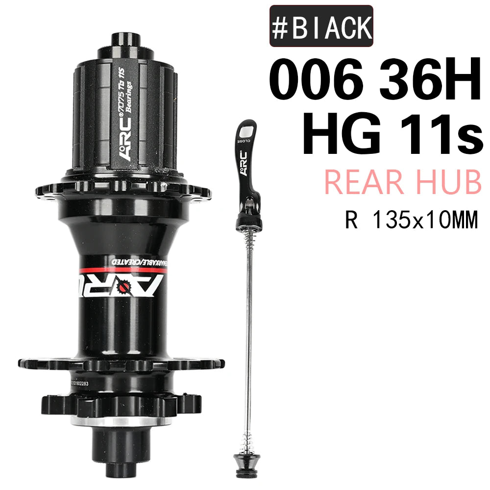 ARC MT006 Bicycle Hubs MTB Hub 32 28 36Holes Bike NBK Bearing Hub Aluminum Alloy Cube Mountain Bike Hub Bicycle Wheel Hub 8-12V