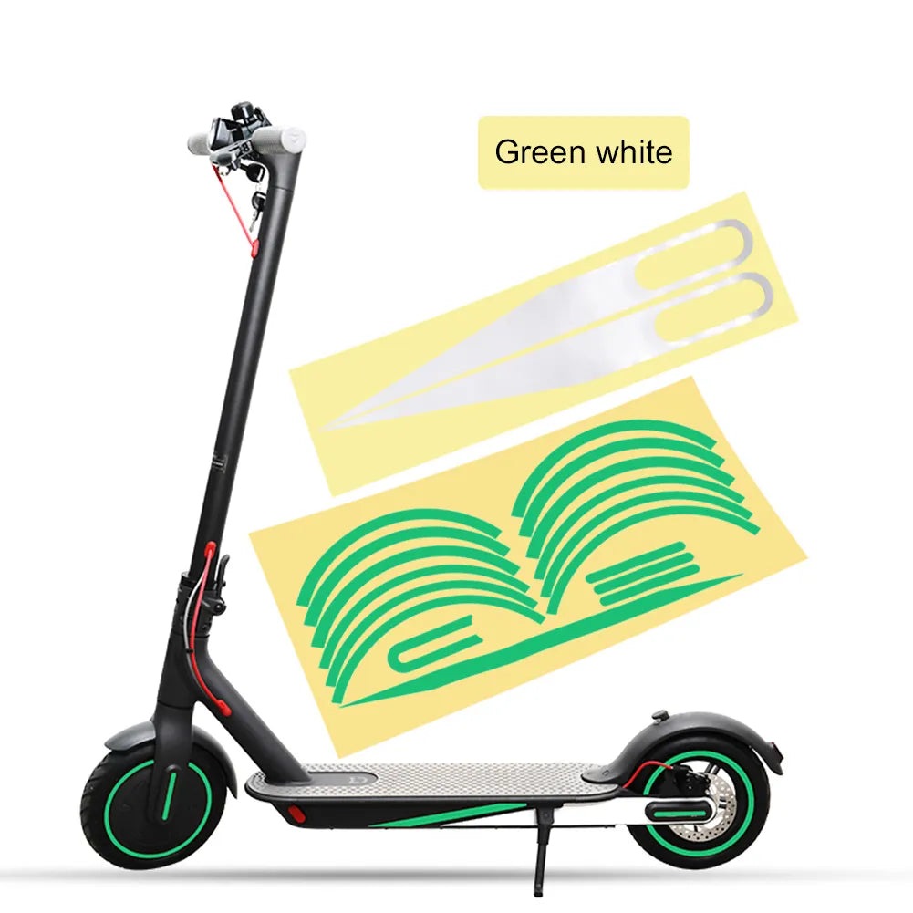 Body Warning Stickers for Xiaomi M365 Pro 1s PRO 2 Electric Scooter Reflective Sticker Cover Wheel Sticke Parts-WAYBIKER
