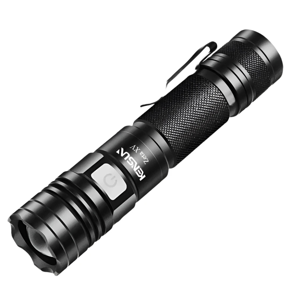 Powerful Led Mini Flashlight Waterproof 5 Modes Zoomable Bright Torch Usb hand Lantern Xm L2 Wick torchlight Rechargeable-WAYBIKER