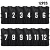 6/12 PCS Adults Soccer Pinnies Quick Drying Football Team Jerseys Sports Soccer Team Training Numbered Bibs Practice Sports Vest-WAYBIKER
