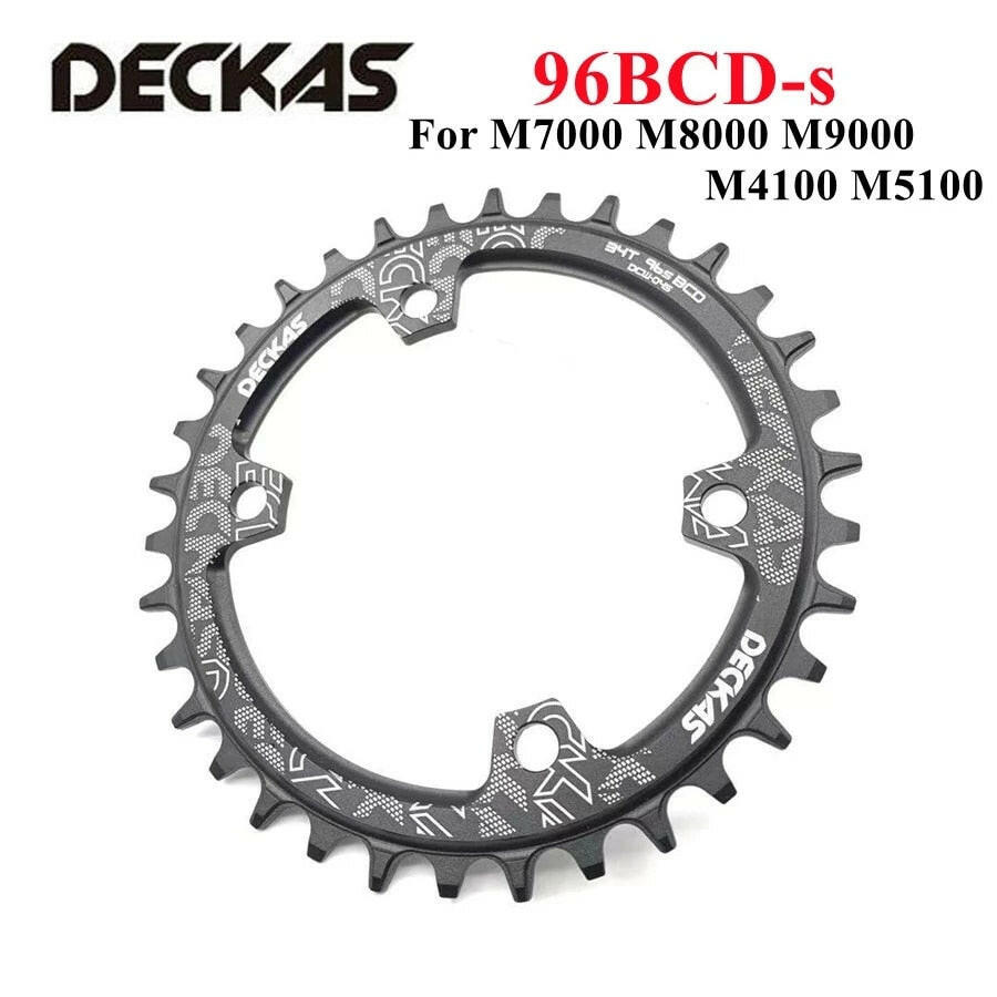 Deckas 96bcd Round Mountain bicycle Chainring BCD 96mm 32/34/36/38T Crown Plate Parts For M7000 M8000 M4100 M5100 bike crank-WAYBIKER