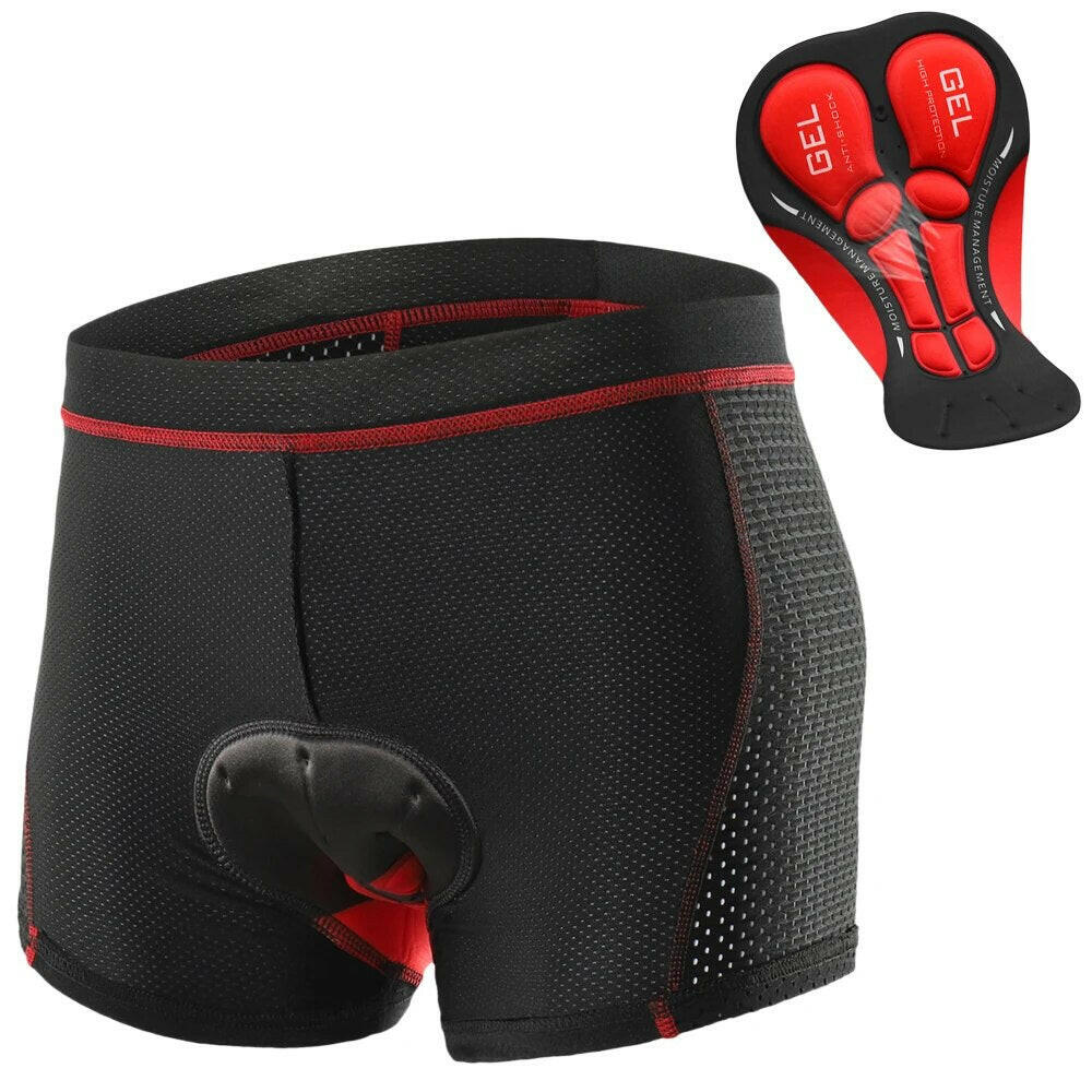 Lixada Cycling Shorts Men's Underpants Mountain Bike Shorts 3D Shockproof Bicycle Padded Underwear Downhill Shorts-WAYBIKER