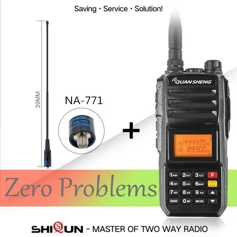 Walkie-Talkie 10KM QuanSheng TG-UV2 Plus 10W Long Range Talkie Walkie 10KM 4000mah Radio 10 KM Vhf Uhf Dual Band Analog UV2 Plus-WAYBIKER