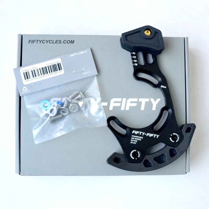 FIFTY-FIFTY DH Racing 1X Series Bike Chain Guide MTB Bicycle Guide Chain ISCG05 Chain ring 28-34T/30-36T/32-36T/32-38T