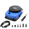 20PSI Electric Air Pump Automatic Double Stage Intelligent Air Compressor with 6PCS Nozzles for SUP Boat Kayak Inflatable Pump-WAYBIKER