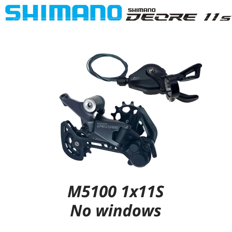 SHIMANO DEORE M5100 11Speed Derailleur SHADOW RD-M5100 SGS 1x11S SL-M5100-R RD-M5120 11 Speed Mountain Bike 11V MTB Bicycle Part-WAYBIKER