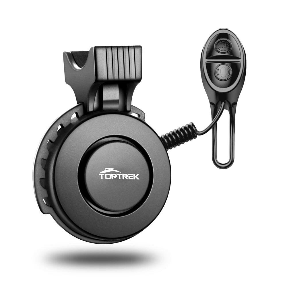 Toptrek Bicycle Electronic Bell Scooter E-bike Siren Trumpet Alarm Bike Bell USB Charge Cycling Warning Alert Safety Riding-WAYBIKER