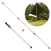 2.3M Aluminum Alloy Tent Pole Telescoping Tent Support Rods Beach Shelter Tarp Awning Pole for Picnic Hiking Camping Equipment-WAYBIKER