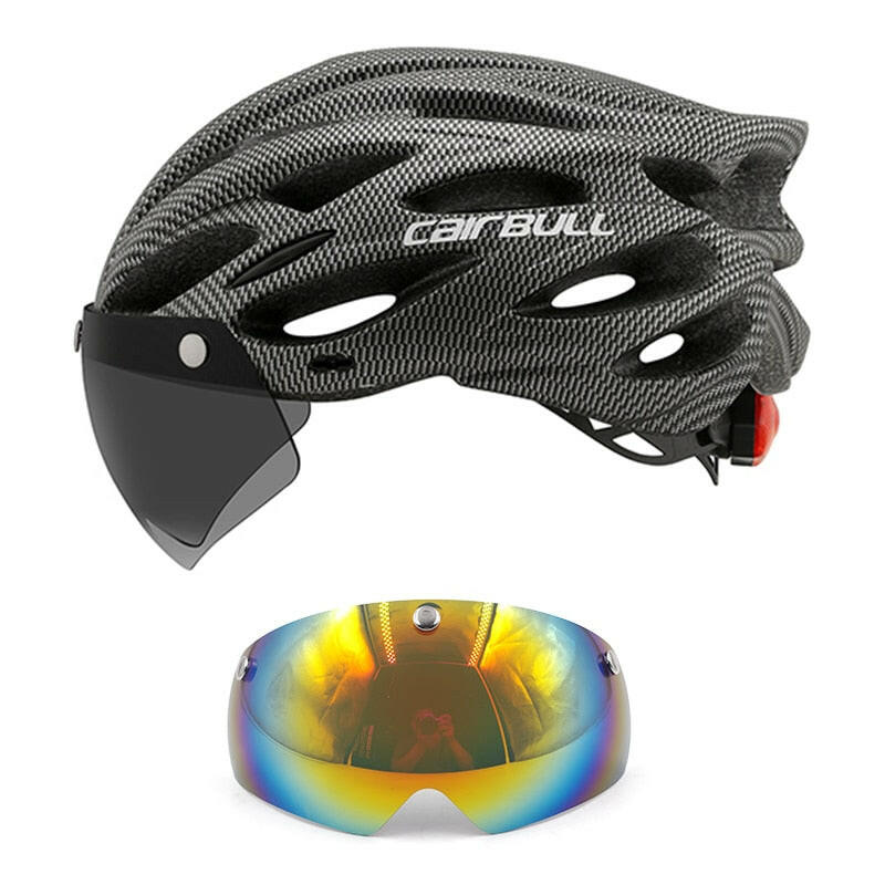 Cycling Helmet Light Road Mtb Mountain Bike Bicycle Led Helmet 54-62cm for Men Women Visored Bicycle Helmet Casco Accesorios