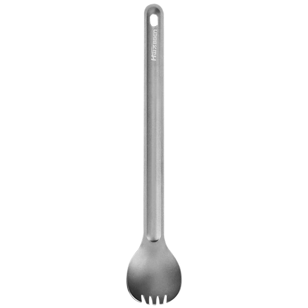 Titanium Long Handle Spoon Titanium Spork Cutlery Camping Spoon Outdoor Spork for Outdoor Camping Backpacking Picnic-WAYBIKER