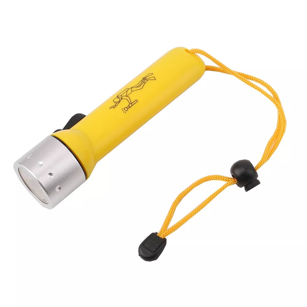 D5 Professional Waterproof Underwater Diving LED Flashlight Torch Equipment LED Scuba Dive Flashlights Torch Lamp Light Linterna-WAYBIKER