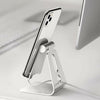 Adjustable Cell Phone Stand Foldable Desktop Phone Holder Aluminum Ally 270°Rotatable Cradle Portable Dock Compatible with Smartphones Tablets for Desk Bedside Small Size