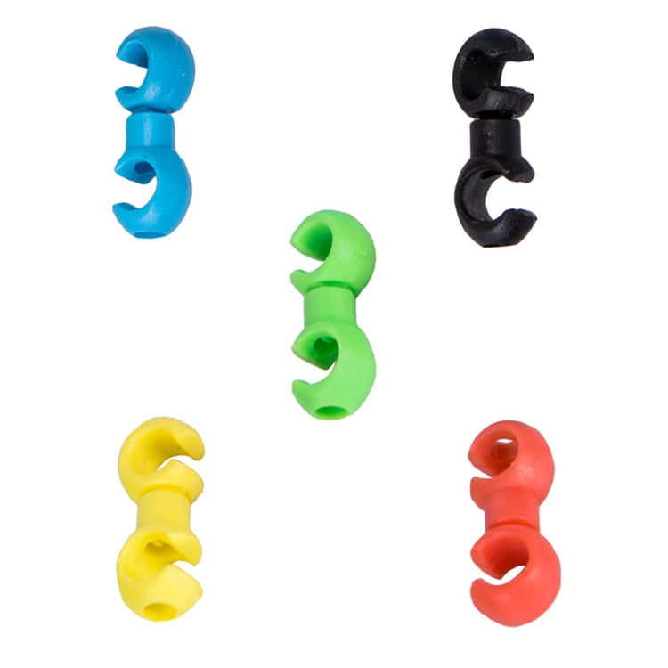 20 PCS ZTTO Bicycle MTB Brake Cable S Style Clips, Random Color Delivery, ZTTO S Bicycle Style Clips