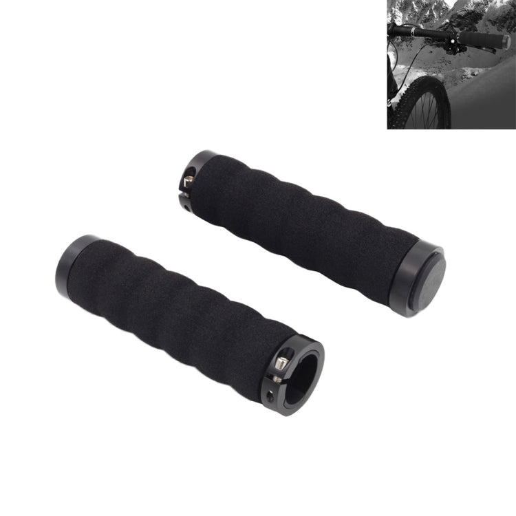 2 PCS AG30 Bicycle MTB Bike Lock-on Comfort Sponge Handlebar Hand-Stitched Grips, AG30