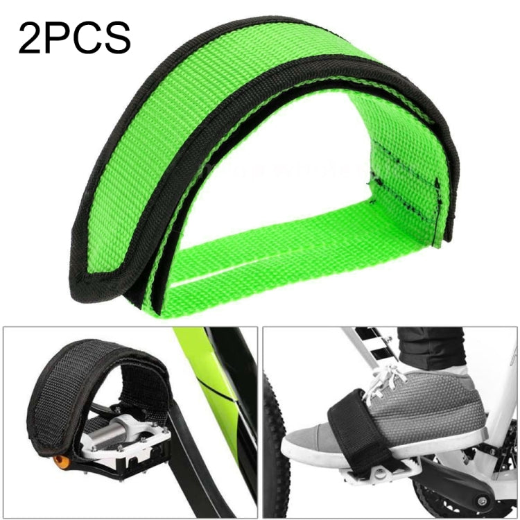 2 PCS Bicycle Pedals Bands Feet Set With Anti-slip Straps Beam Foot - WAYBIKER
