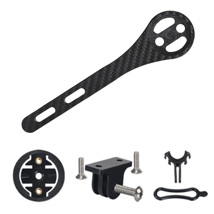 TOSEEK Full Carbon Fiber Road Bicycle Code Table Holder For Garmin Series Gloss , For Garmin Series Gloss