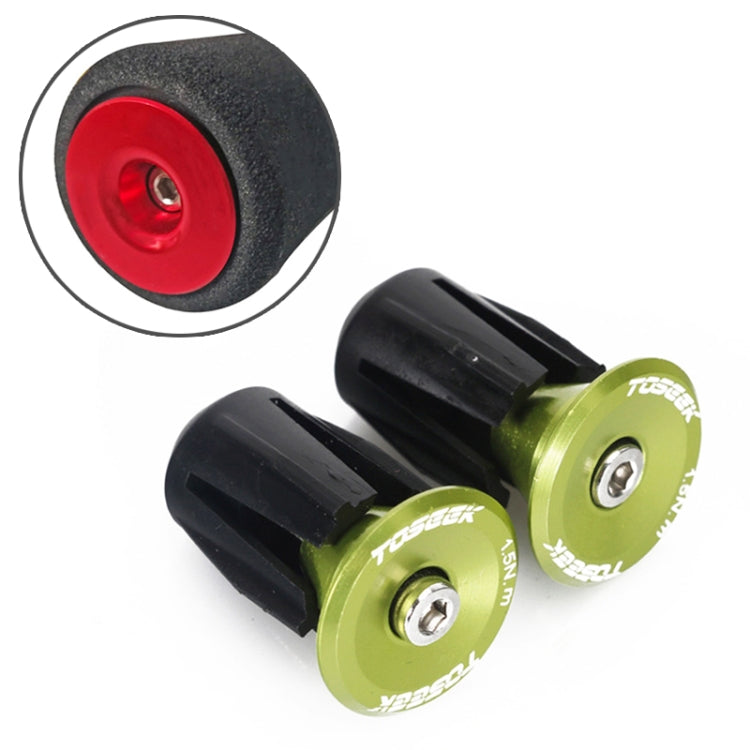 TOSEEK 1 Pair Mountain Bike Handlebar Grips Caps End Plug Aluminum Alloy Bicycle Bar Ends Plug, 17.6-21.8mm Blue, 17.6-21.8mm Purple, 17.6-21.8mm Red, 17.6-21.8mm Black, 17.6-21.8mm Green, 17.6-21.8mm Grey, 17.6-21.8mm Gold