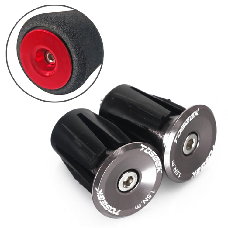 TOSEEK 1 Pair Mountain Bike Handlebar Grips Caps End Plug Aluminum Alloy Bicycle Bar Ends Plug, 17.6-21.8mm Blue, 17.6-21.8mm Purple, 17.6-21.8mm Red, 17.6-21.8mm Black, 17.6-21.8mm Green, 17.6-21.8mm Grey, 17.6-21.8mm Gold