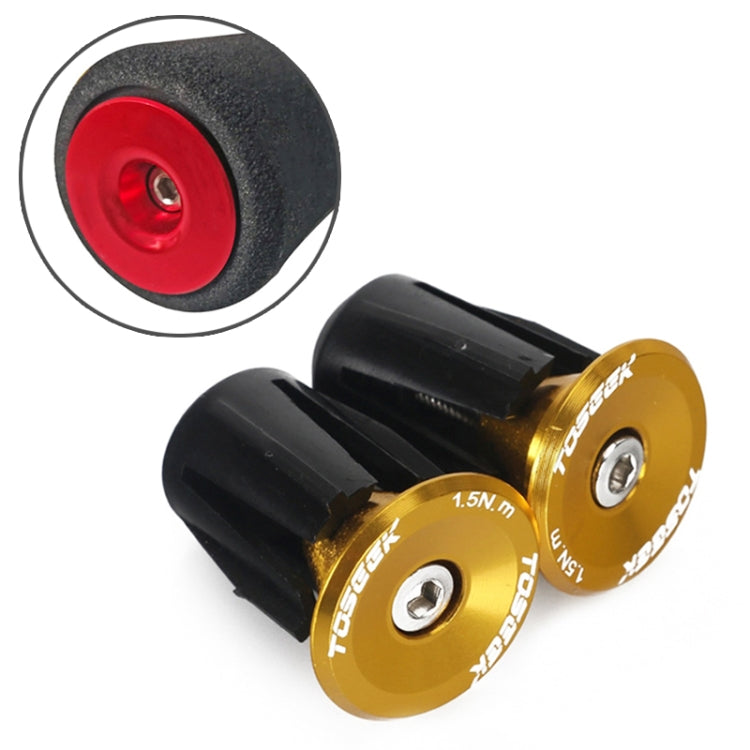 TOSEEK 1 Pair Mountain Bike Handlebar Grips Caps End Plug Aluminum Alloy Bicycle Bar Ends Plug, 17.6-21.8mm Blue, 17.6-21.8mm Purple, 17.6-21.8mm Red, 17.6-21.8mm Black, 17.6-21.8mm Green, 17.6-21.8mm Grey, 17.6-21.8mm Gold